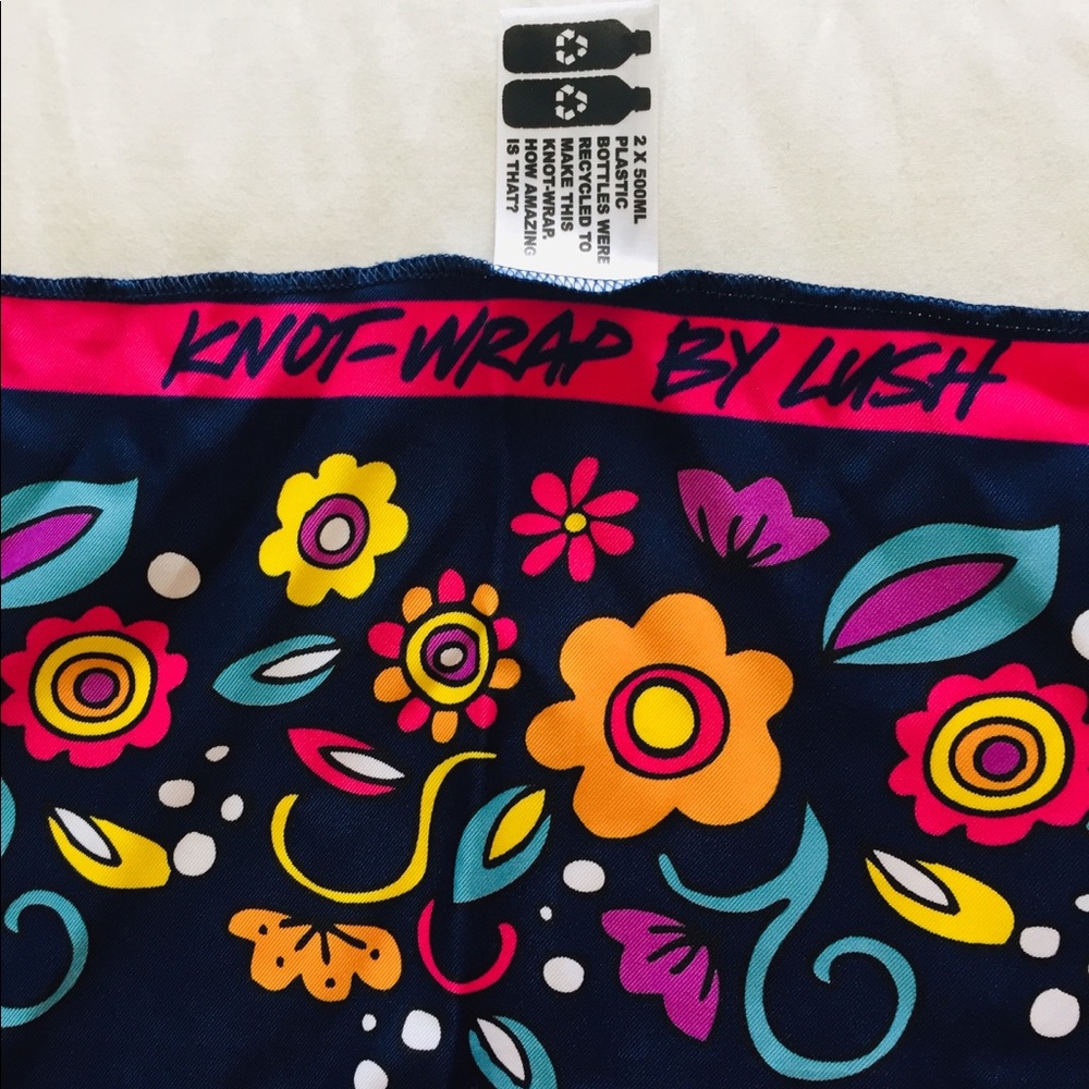 Knot Wrap By Lush Floral Print Scarf